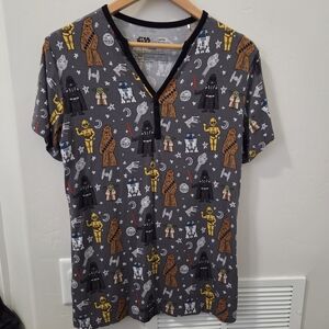 Little Sleepies Women's StarWars Top Sz S